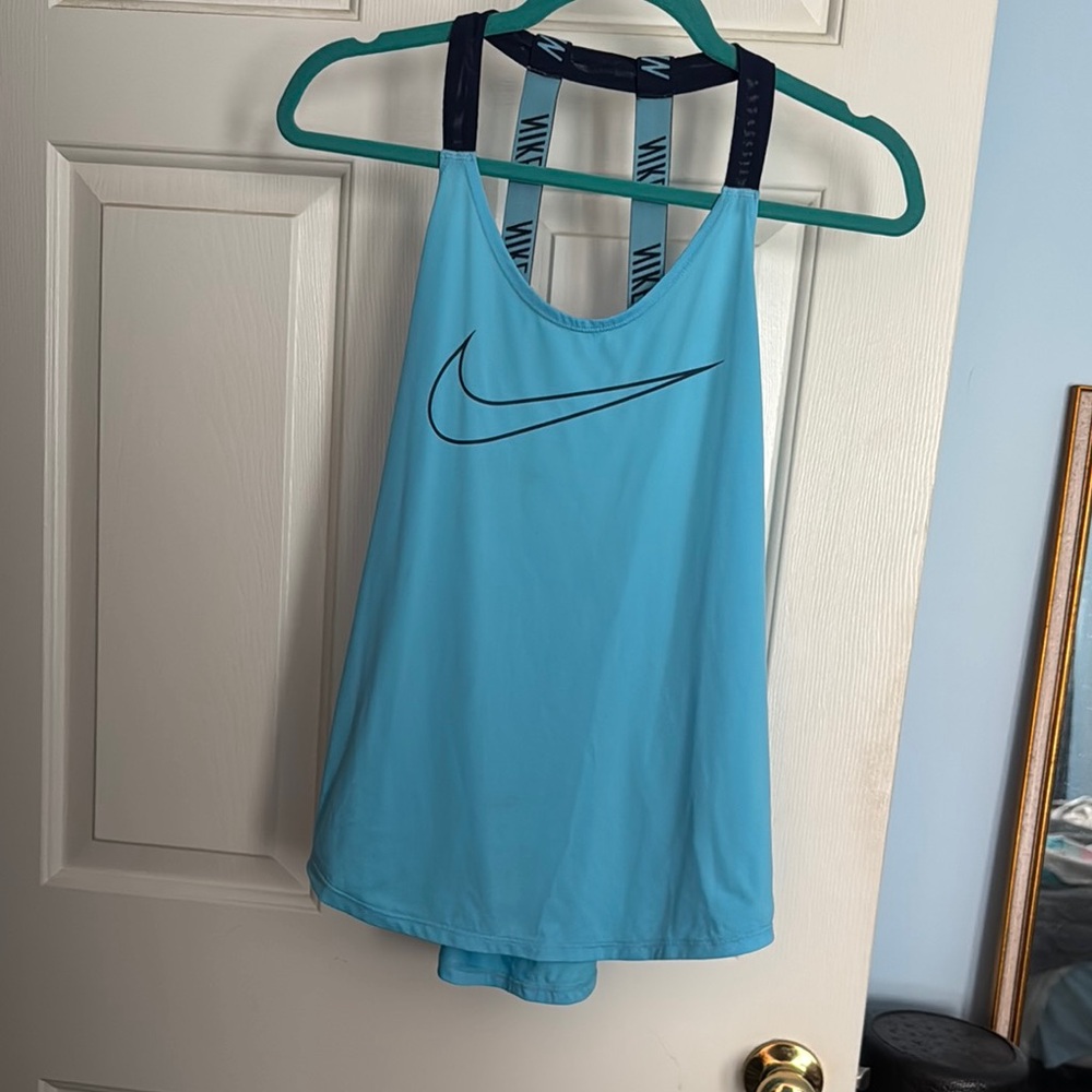 Nike Light Blue Strappy Tank Top